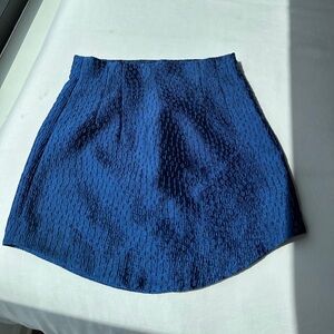 Zara Satin Blue mini skirt